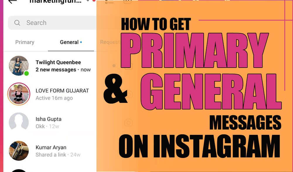 How to Get Primary & General Messages on Instagram in 2025?