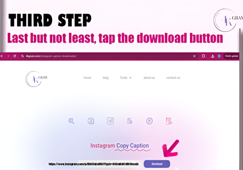 Insta Caption downloader | 4kgram