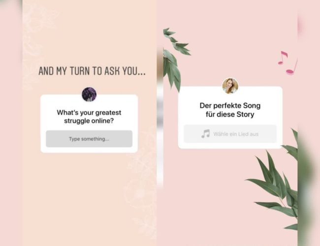 Instagram interactive questions